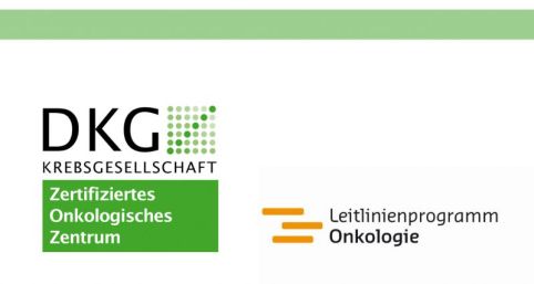 Logos der zertifizierten Zentren und des Leitlinienprogramms Onkologie