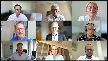 Expertenrunde zu Gastrointestinalen Tumoren anlässlich ASCO 2021 mit Vogel, Arnold, Sinn, Lutz, Modest Geißler, Reinacher-Schick, Stein