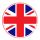 Britische Flagge als rundes Icon