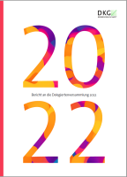 Titelseite vom "Bericht an die Delegiertenversammlung 2022"